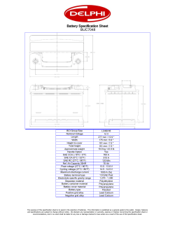Battery Specification Sheet L3