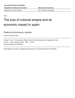The loss of colonial empire and its - e-Archivo Principal