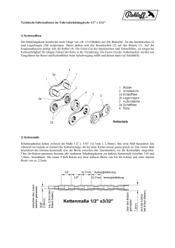 Technische Informationen zur Fahrradschaltungskette 1/2" x 3/32" 1