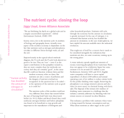 The nutrient cycle: closing the loop