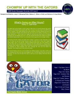 CHOMPIN` UP WITH THE GATORS