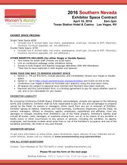 Exhibitor Registration Information