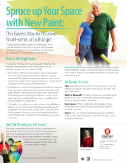 Spruce up with New Paint