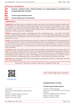 abstract - International Journal of Physiotherapy