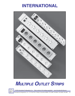 international multiple outlet strips