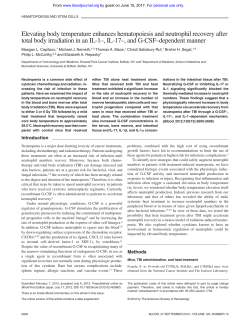 Elevating body temperature enhances