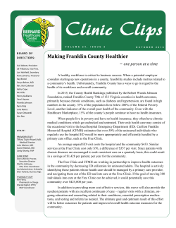 Making Franklin County Healthier