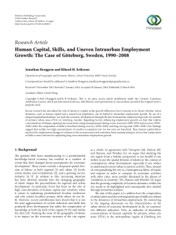 Human Capital, Skills, and Uneven Intraurban Employment Growth
