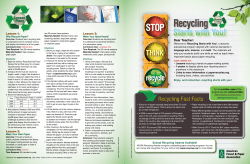 Recycling Starts with You