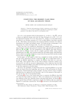 Computing the Hilbert Class Field of Real Quadratic Fields