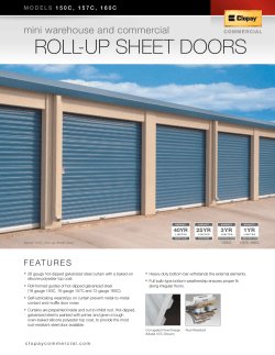 roll-up sheet doors