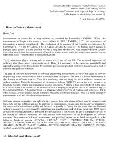 History of Software Measurement - Software and Systems Engineering