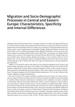 - Central and Eastern European Migration Review