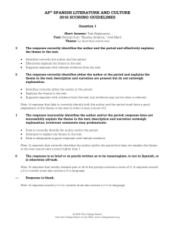 Question 1 - The College Board