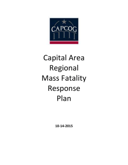 the Capital Area Mass Fatality Response Plan.