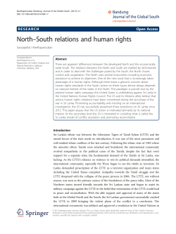 North&ndash;South relations and human rights | SpringerLink