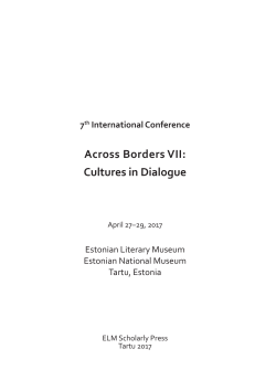 Across Borders VII: Cultures in Dialogue