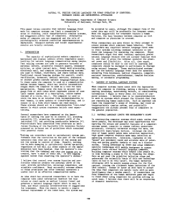 natural vs. precise concise languages for human operation of