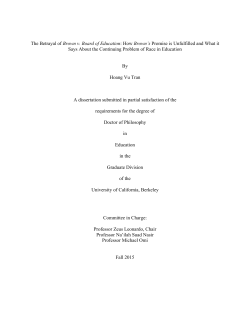 The Betrayal of Brown v. Board of Education