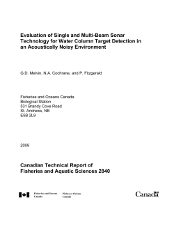 Evaluation of Single and Multi-Beam Sonar Technology for Water