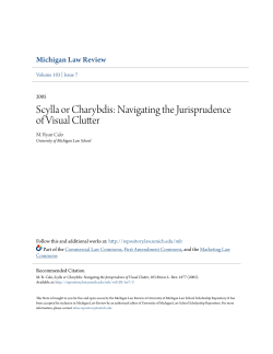 Scylla or Charybdis - University of Michigan Law School Scholarship