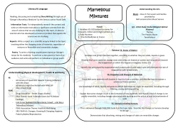 Marvellous Mixtures - Dove Bank Primary School