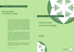 Adult Education and Attitude Change