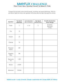 Compare the top speeds of the selected animals