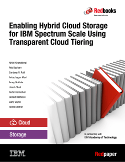 Enabling Hybrid Cloud Storage for IBM Spectrum