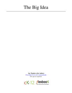 The Big Idea - cloudfront.net