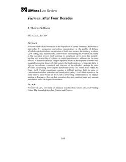 Furman, after Four Decades