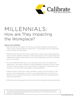 MILLENNIALS: - Catalyst Workplace Activation