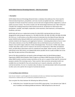 data documentation