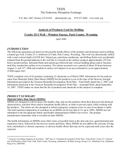 Summary - The Endocrine Disruption Exchange