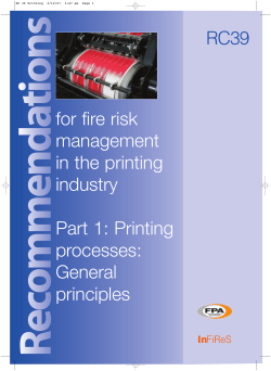 RC39 Recs for Fire risk management in printing