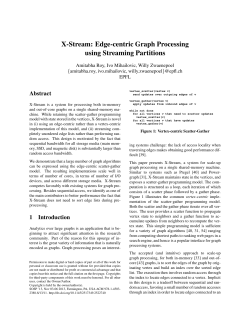 X-Stream: Edge-centric Graph Processing using
