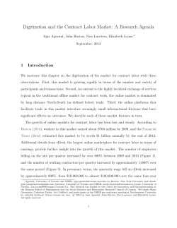 Digitization and the Contract Labor Market: A