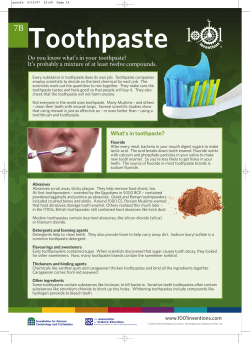7b. Toothpaste - 1001 Inventions