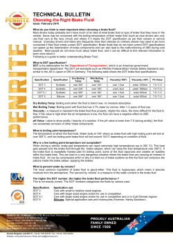 Choosing the right Brake Fluid