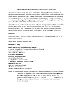 AP Literature 12 - Boone County Schools