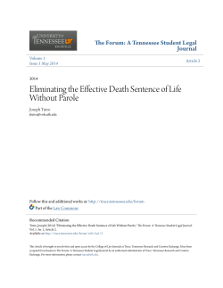 Eliminating the Effective Death Sentence of Life Without Parole