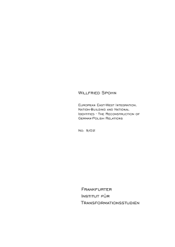 FRANKFURTER INSTITUT F&uuml;R TRANSFORMATIONSSTUDIEN