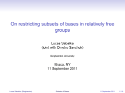 On restricting subsets of bases in relatively free groups