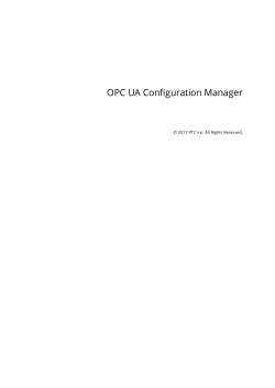 OPC .NET Configuration Manager