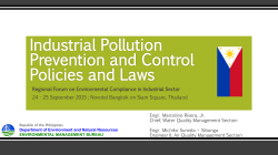 Industrial Pollution Prevention and Control Policies and Laws