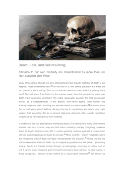 Death, Fear, and Self-mourning