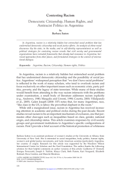 Contesting Racism Democratic Citizenship, Human