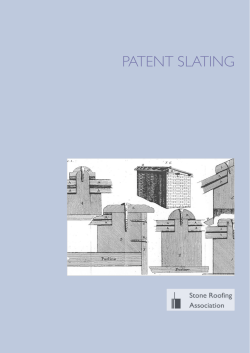 patent slating - Stone Roofing Association