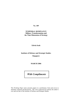 Transformation: Effects on Time Dimension of Strategy