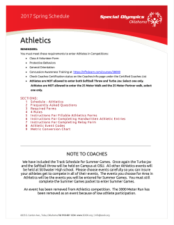 Athletics - Special Olympics Oklahoma
